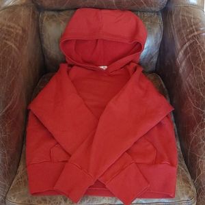 Omgirl Dark Orange long-sleeve Hoded Sweatshirt